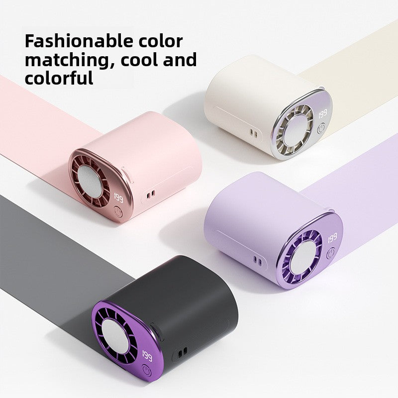 Portable USB Rechargeable Waist Clip Fan with Ice Film