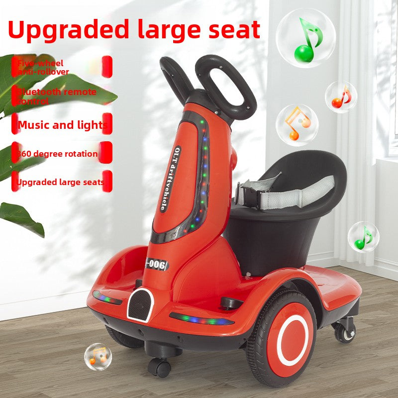 Children Electric Rotating Motorcycle with Remote Control