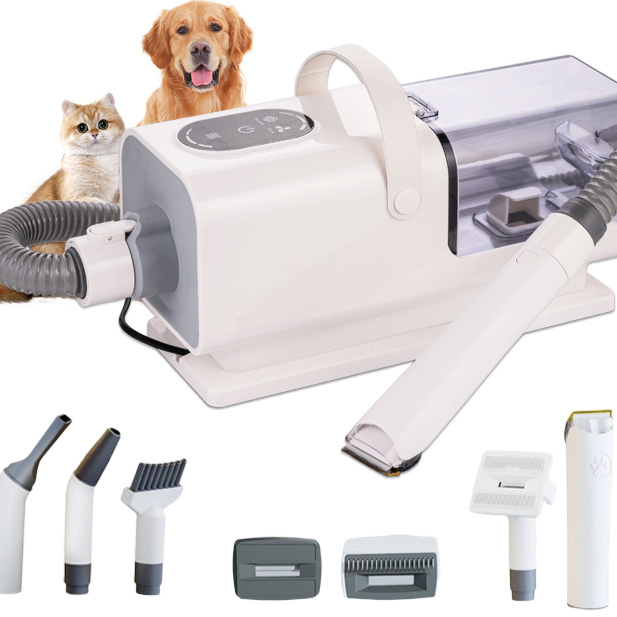 Multifunctional Pet Grooming Blower Suction Trimmer