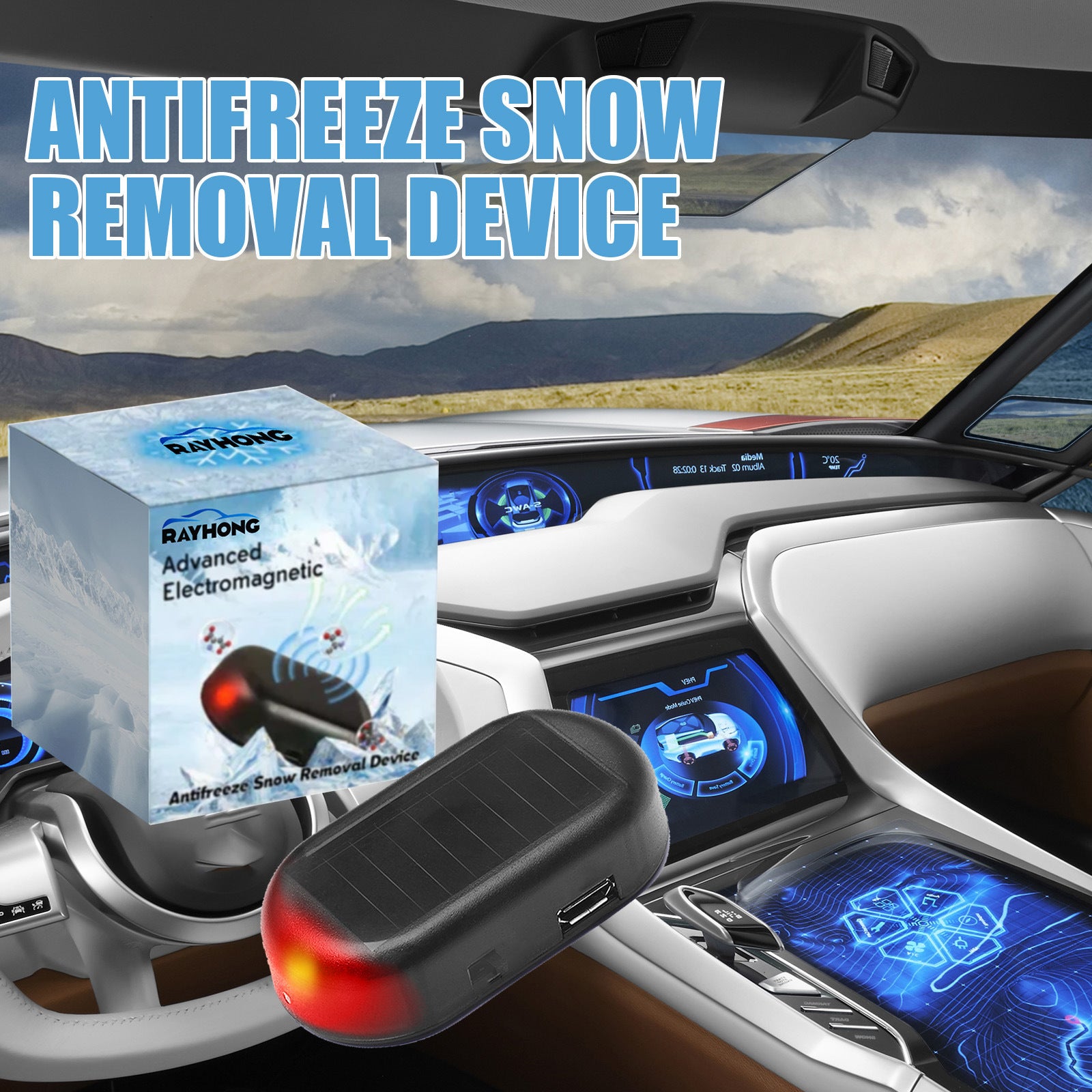 Window glass anti-freezing device