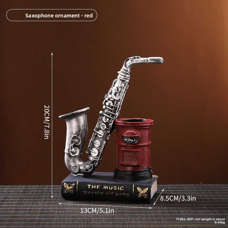 Retro Book Pen Holder Creative Multifunctional Resin Desk Organizer