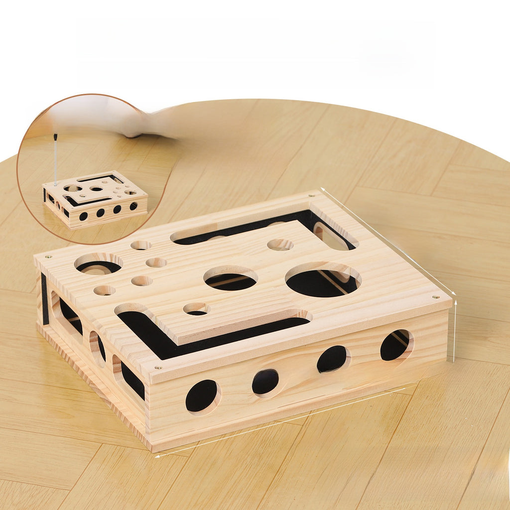 Solid Wood Cat Scratching Toy