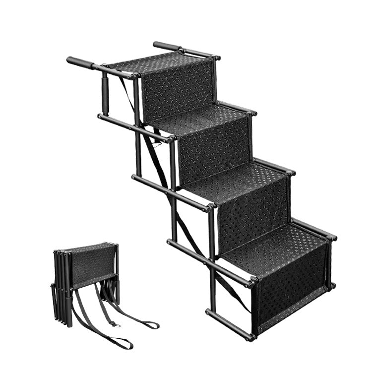 Outdoor folding storage vehicle