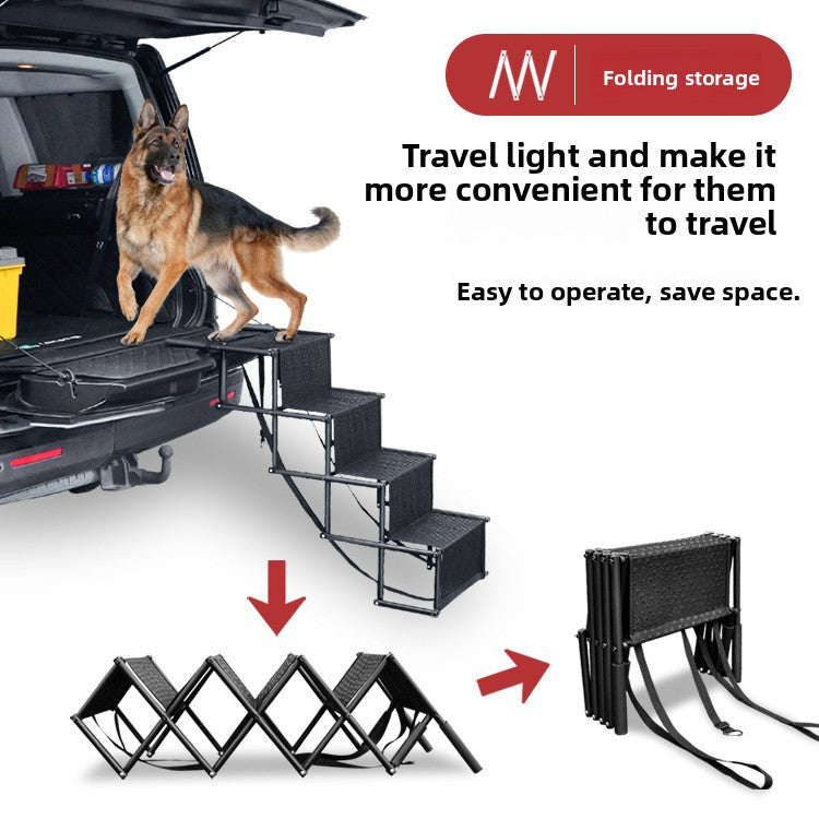 Outdoor folding storage vehicle
