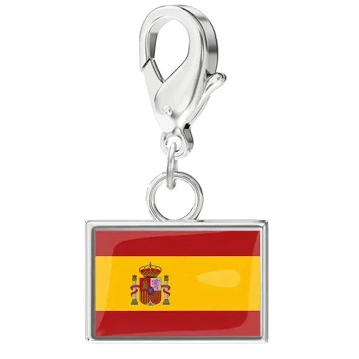 Stainless Steel National Flag Pendant Bracelet