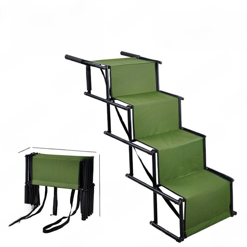 Outdoor folding storage vehicle