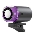 Portable USB Rechargeable Waist Clip Fan with Ice Film