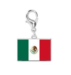 Stainless Steel National Flag Pendant Bracelet