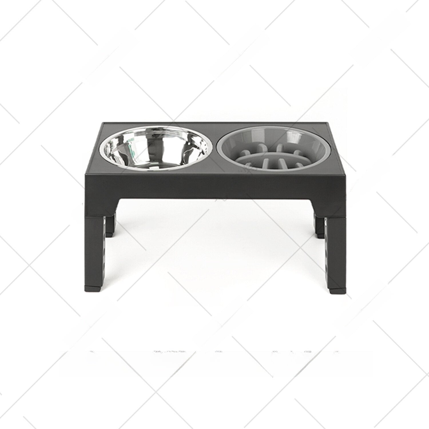Adjustable Anti-Spill Pet Dog Bowl Stainless Steel Elevated Feeder