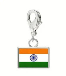 Stainless Steel National Flag Pendant Bracelet