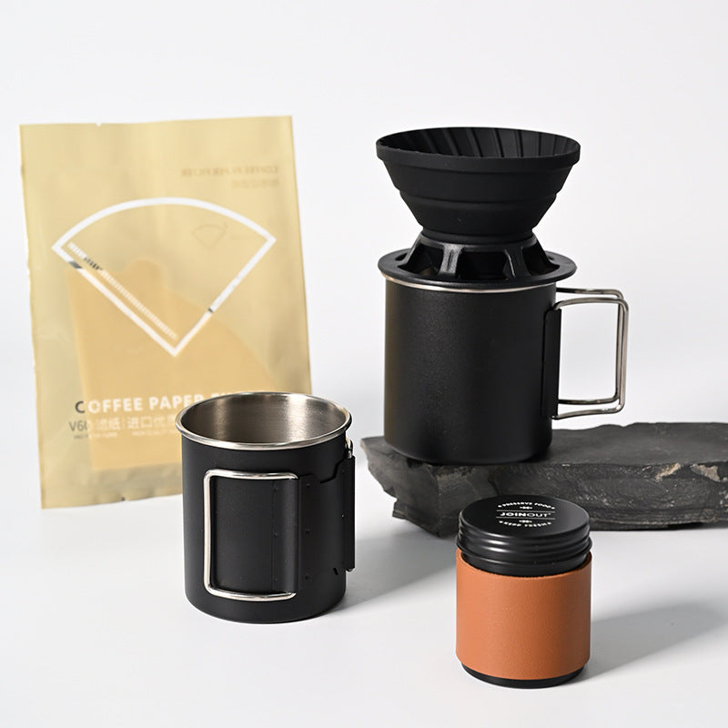 Outdoor camping coffee set