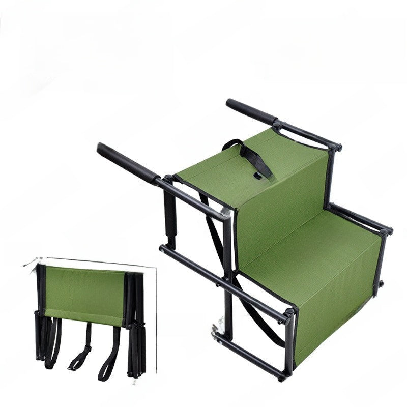 Outdoor folding storage vehicle