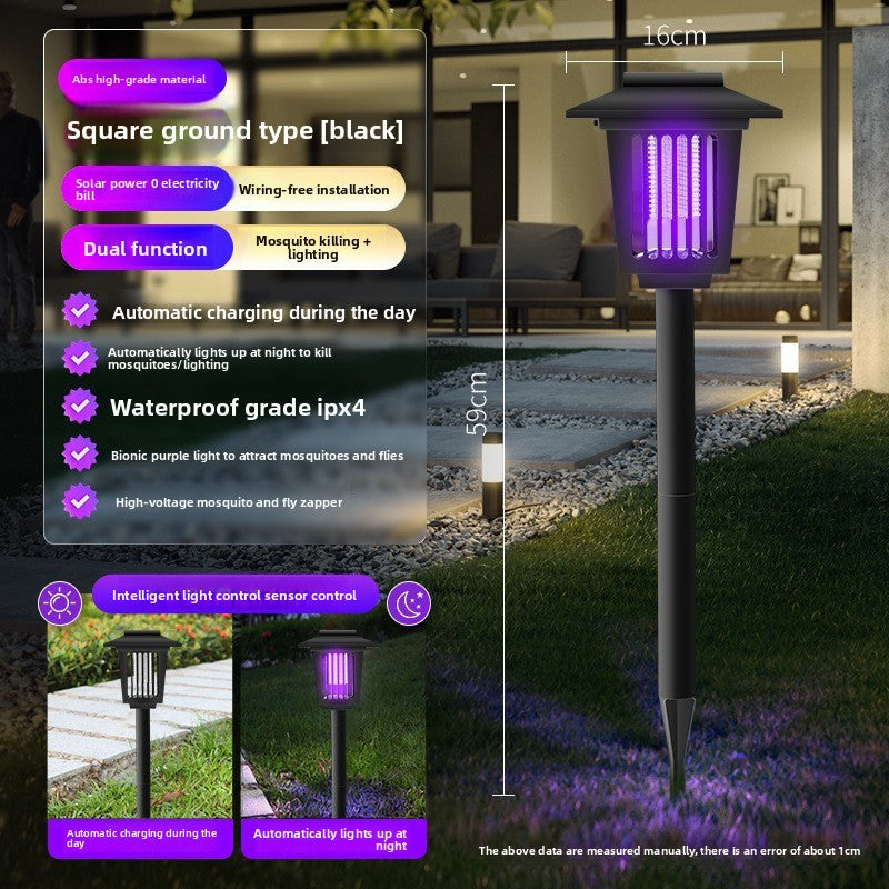 Lampada solare antizanzare per esterno da giardino