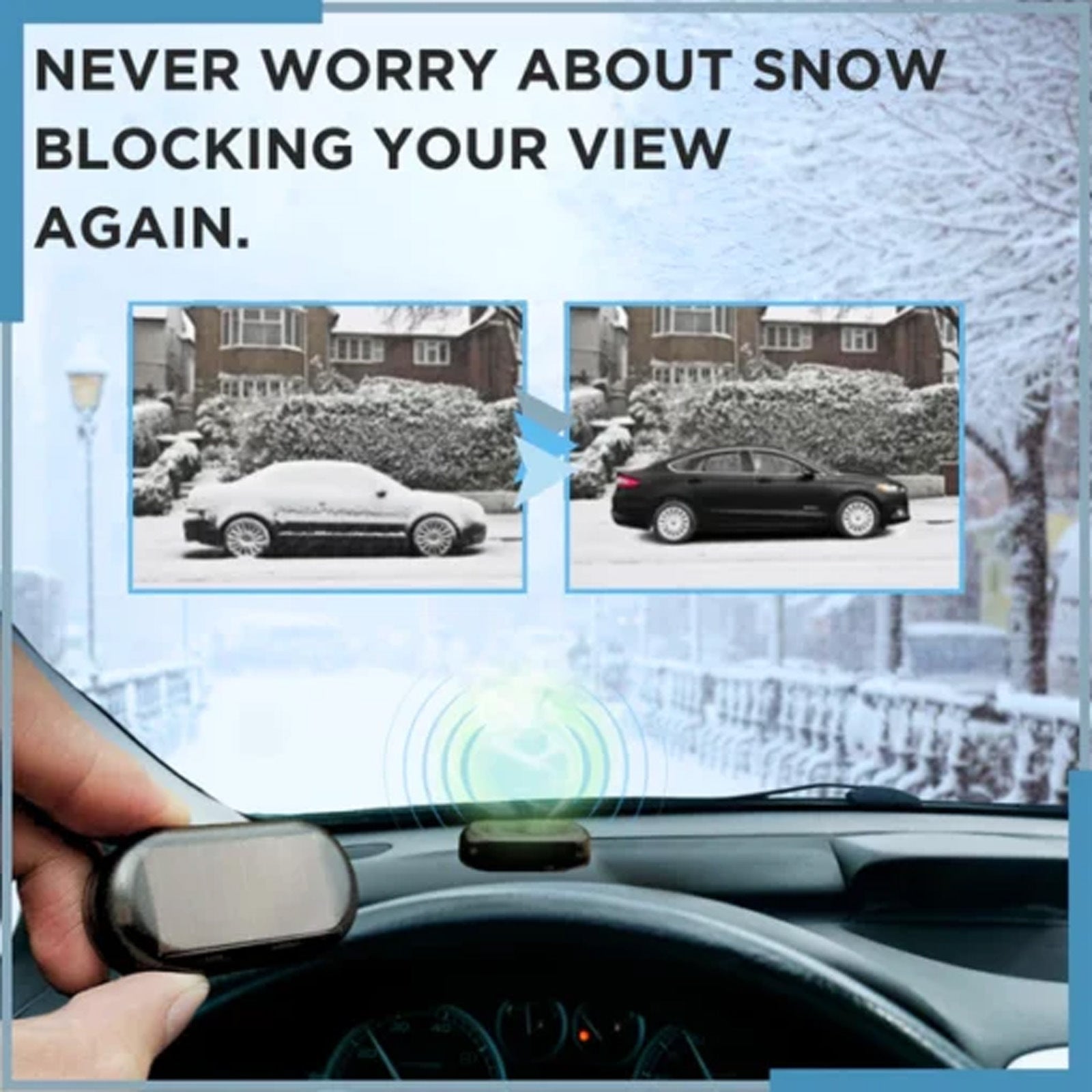 Window glass anti-freezing device