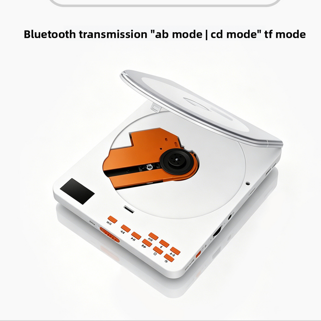 Lecteur CD portable avec Bluetooth et prise en charge des cartes TF