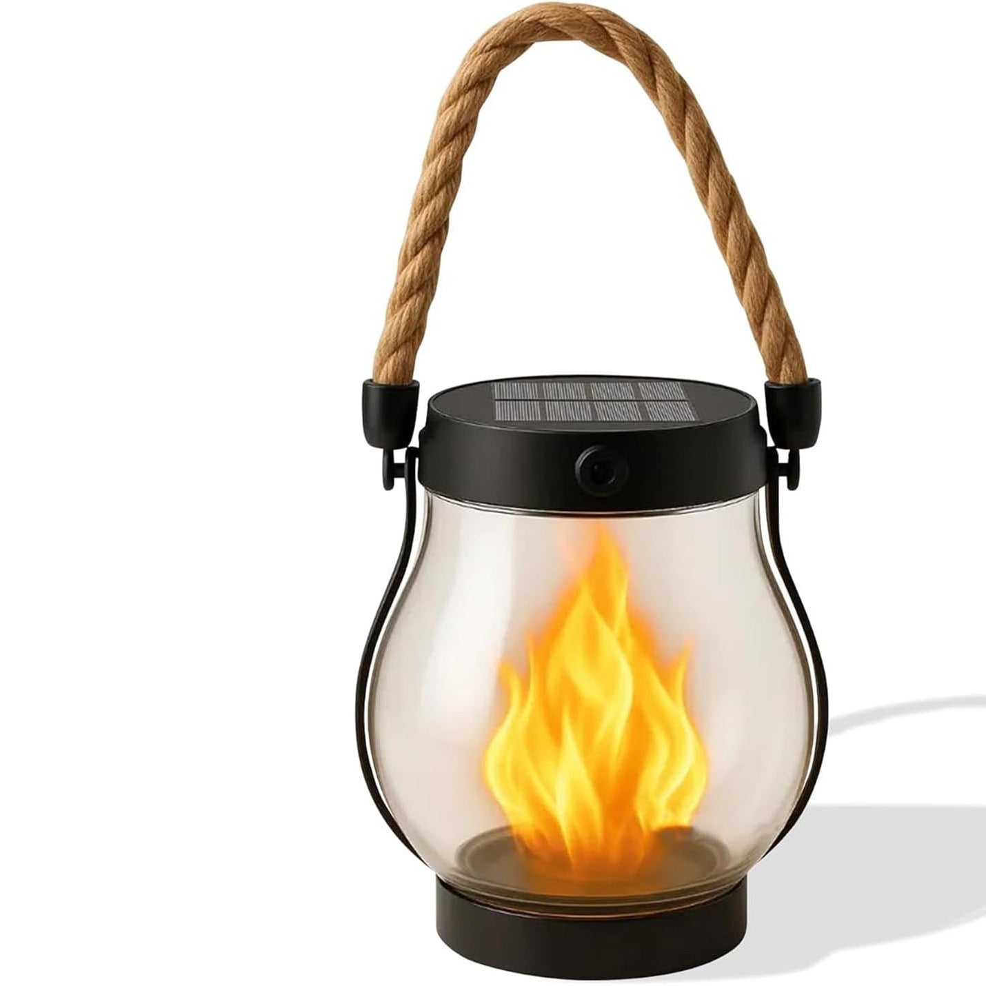 Solar Powered Motion Sensor Flame Lantern