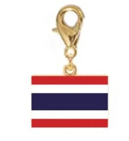 Stainless Steel National Flag Pendant Bracelet