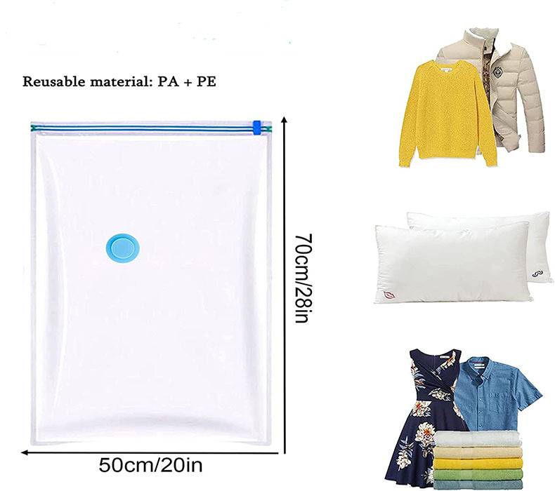 Vacuum Storage Bags for Comforters and Clothes (1/2/4 Pack)