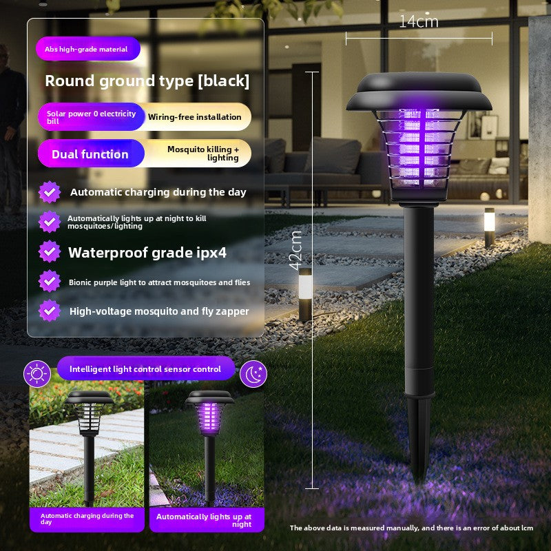 Lampada solare antizanzare per esterno da giardino