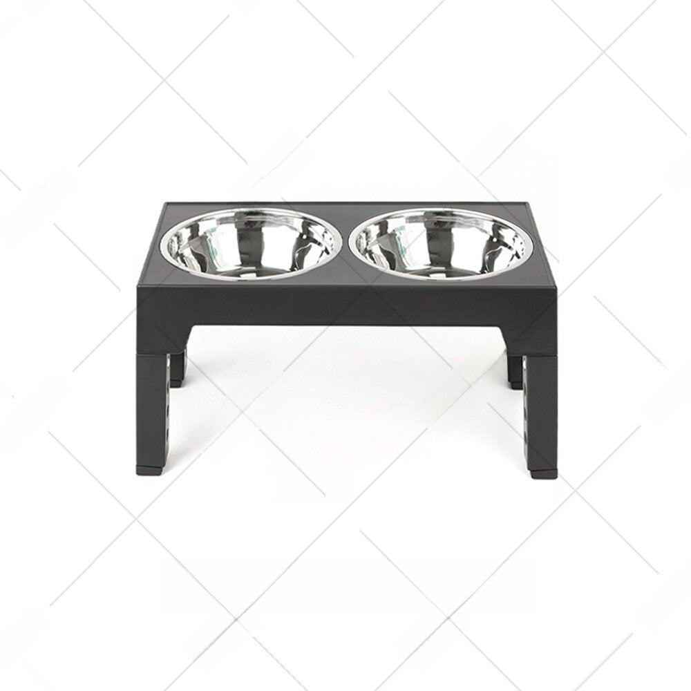 Adjustable Anti-Spill Pet Dog Bowl Stainless Steel Elevated Feeder