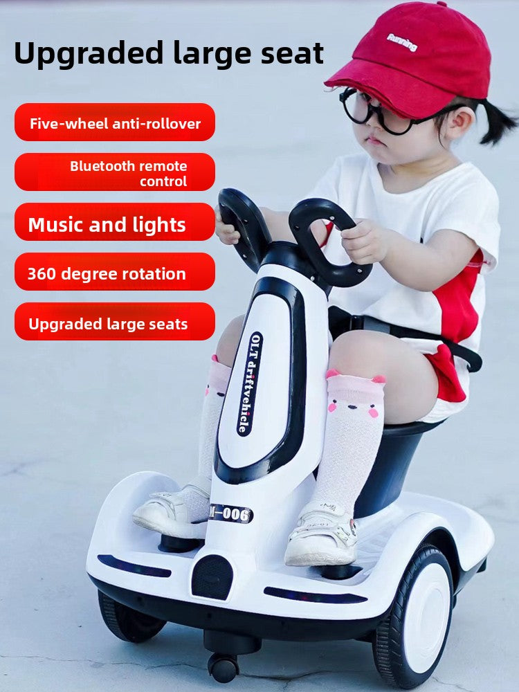 Children Electric Rotating Motorcycle with Remote Control