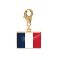 Stainless Steel National Flag Pendant Bracelet