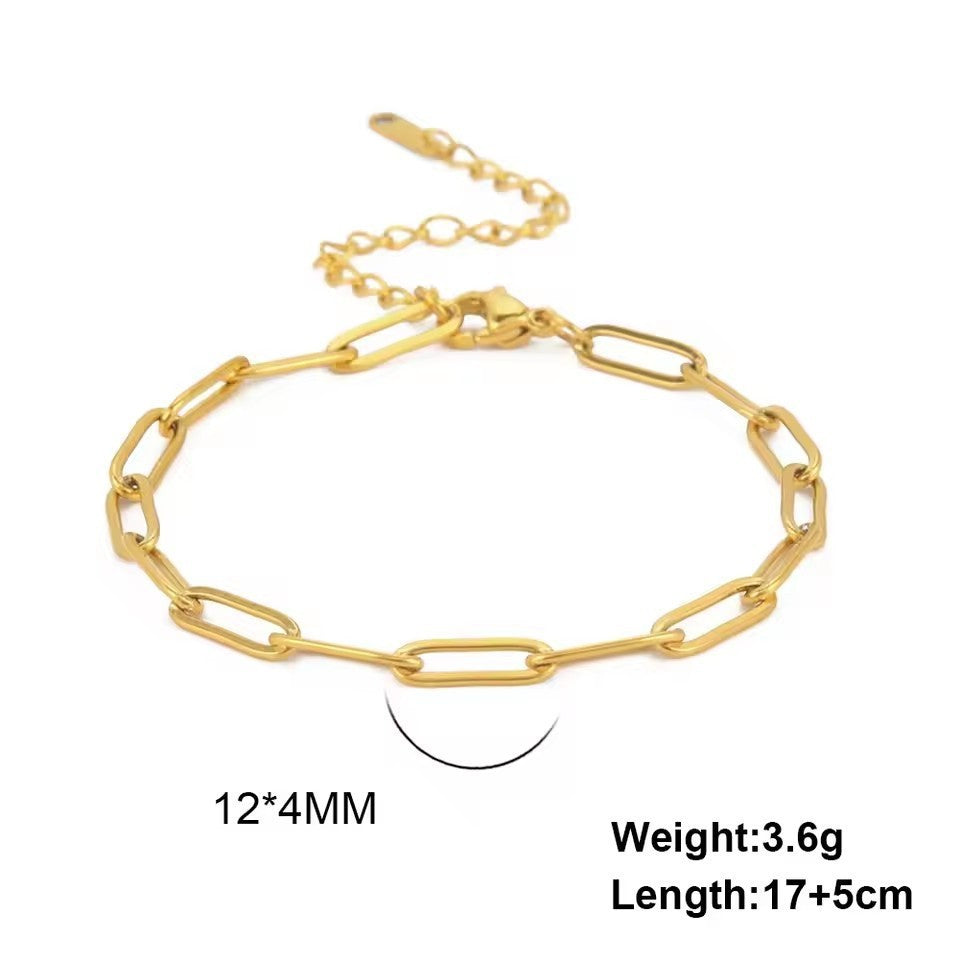 Stainless Steel National Flag Pendant Bracelet