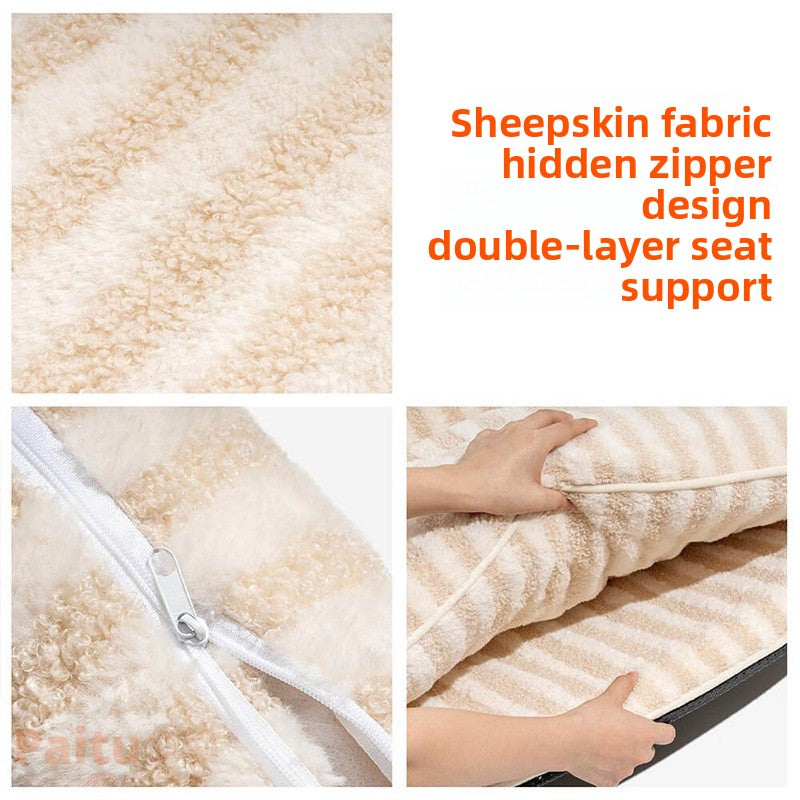 Removable Washable Striped Pet Dog Bed