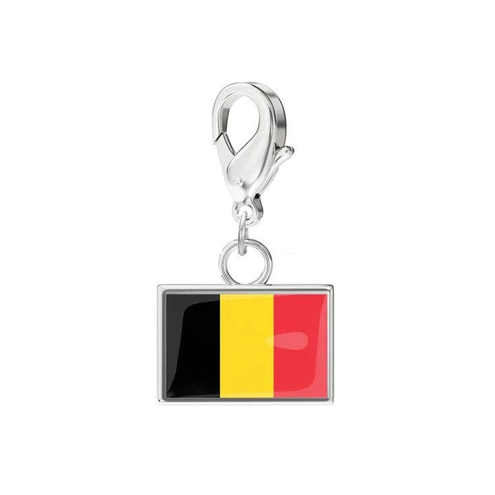Stainless Steel National Flag Pendant Bracelet