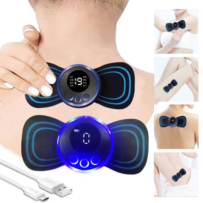 😍Mini Rechargeable Deep Tissue Therapy Massager SL-720 & Smart Mini Neck Massager Portable Electronic Stick Double Special Combo🔥